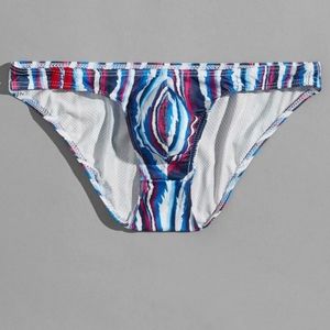 🦩Men's Striped Brief Graphic XXL NWOT